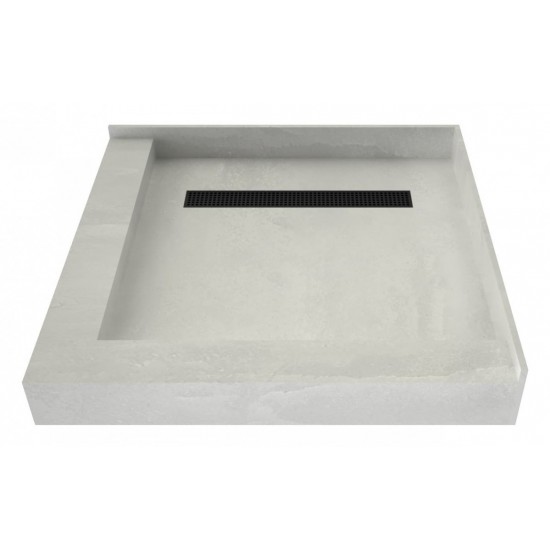 Redi Trench 42 x 42 Shower Pan Left MB Trench R Dual Curb