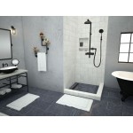 Redi Trench 42 x 42 Shower Pan Left MB Trench R Dual Curb