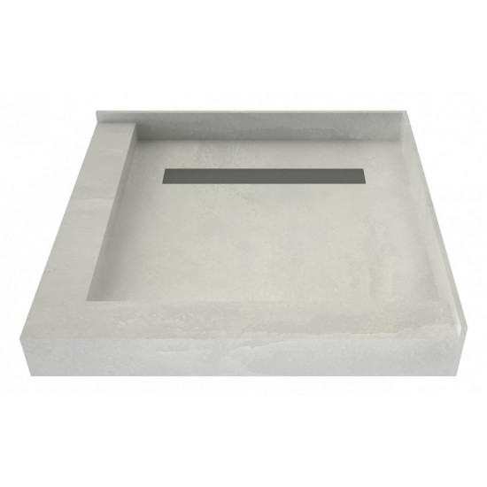 Redi Trench 42 x 42 Pan Left Solid BN Trench R Dual Curb