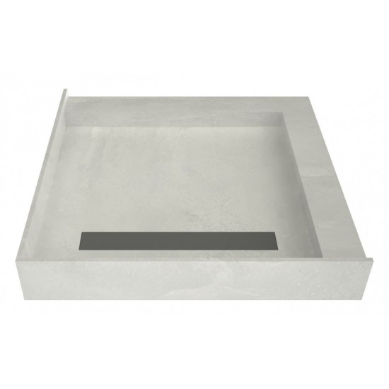 Redi Trench 42 x 42 Pan Left Solid BN Trench R Dual Curb