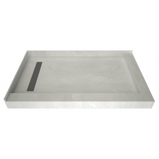 Redi Trench 42 x 48 Pan Left Solid BN Trench R Dual Curb