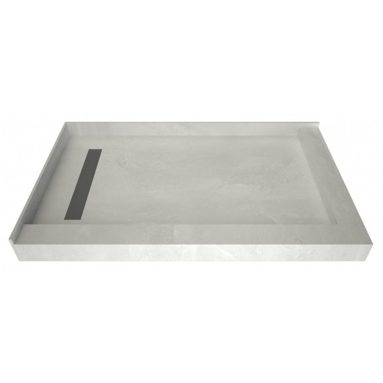 Redi Trench 42 x 60 Pan Left Solid BN Trench R Dual Curb