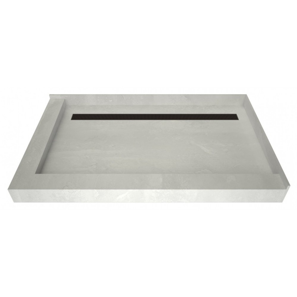 Redi Trench 48 x 72 Shower Pan Back OB Trench L Dual Curb