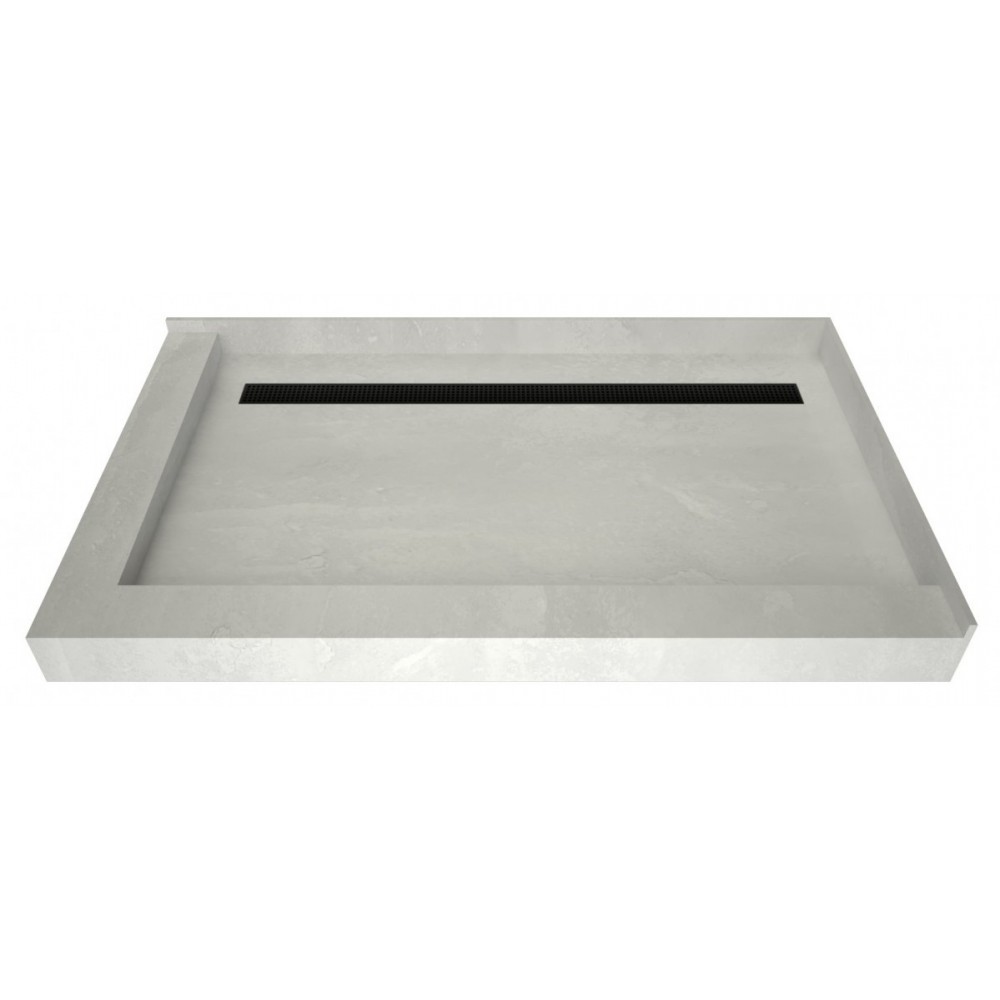 Redi Trench 48 x 72 Shower Pan Back MB Trench L Dual Curb