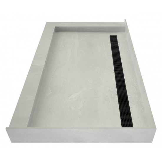 Redi Trench 48 x 72 Shower Pan Back MB Trench L Dual Curb