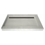 Redi Trench 48 x 72 Shower Pan Back OB Trench R Dual Curb