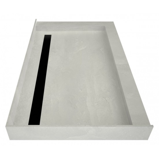 Redi Trench 48 x 72 Shower Pan Back MB Trench R Dual Curb