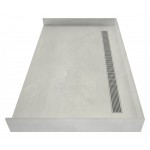 Redi Trench 30 x 63 Barrier Free Shower Pan Back PC Trench