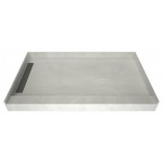 WonderFall Trench 30 x 60 Single Curb Shower Pan Left Drain