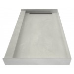 WonderFall Trench 30 x 60 Single Curb Shower Pan Left Drain