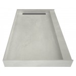 WonderFall Trench 32 x 60 Single Curb Shower Pan Right Drain