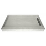 WonderFall Trench 36 x 48 Single Curb Shower Pan Right Drain