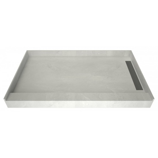 WonderFall Trench 36 x 60 Single Curb Shower Pan Right Drain