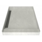 WonderFall Trench 42 x 36 Single Curb Shower Pan Left Drain