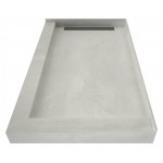 WonderFall Trench 30 x 60 Shower Pan Left Drain Right Dual Curb