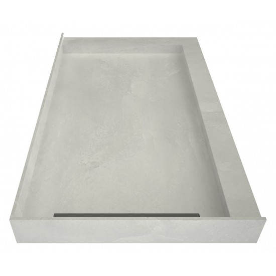 WonderFall Trench 30 x 60 Shower Pan Left Drain Right Dual Curb