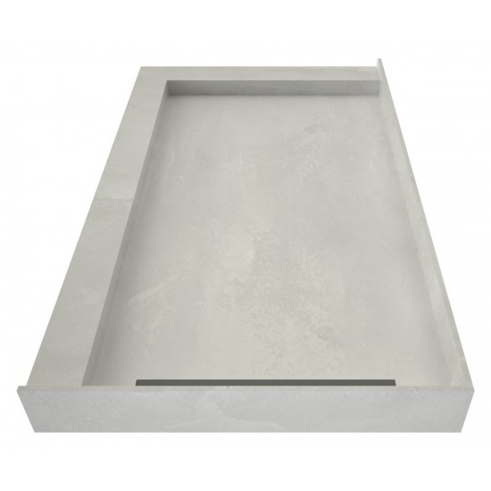 WonderFall Trench 30 x 60 Shower Pan Right Drain Left Dual Curb