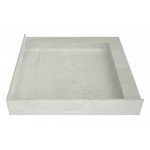 WonderFall Trench 36 x 36 Shower Pan Left Drain Right Dual Curb