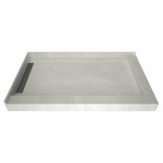 WonderFall Trench 36 x 48 Shower Pan Left Drain Right Dual Curb