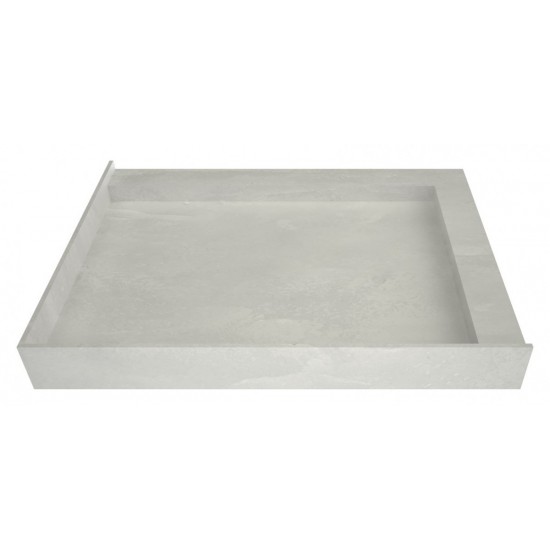 WonderFall Trench 42 x 36 Shower Pan Left Drain Right Dual Curb