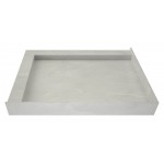 WonderFall Trench 42 x 36 Shower Pan Right Drain Left Dual Curb