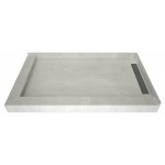 WonderFall Trench 48 x 60 Shower Pan Right Drain Left Dual Curb