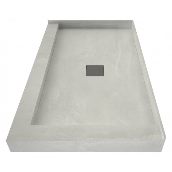 Wonder Drain 30 x 60 Shower Pan Center Drain Right Dual Curb