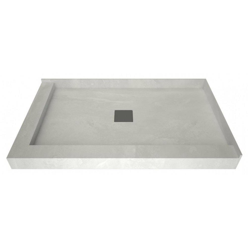 Wonder Drain 34 x 48 Shower Pan Center Drain Left Dual Curb