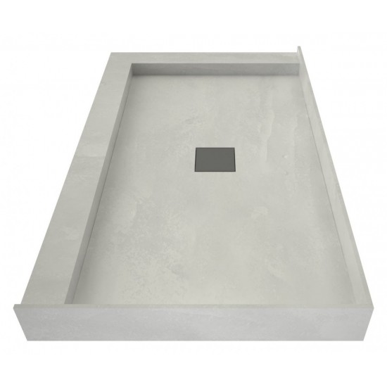 Wonder Drain 34 x 48 Shower Pan Center Drain Left Dual Curb