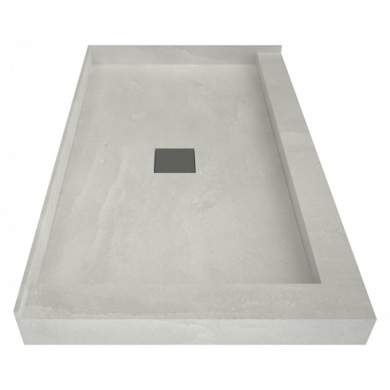 Wonder Drain 34 x 48 Shower Pan Center Drain Left Dual Curb