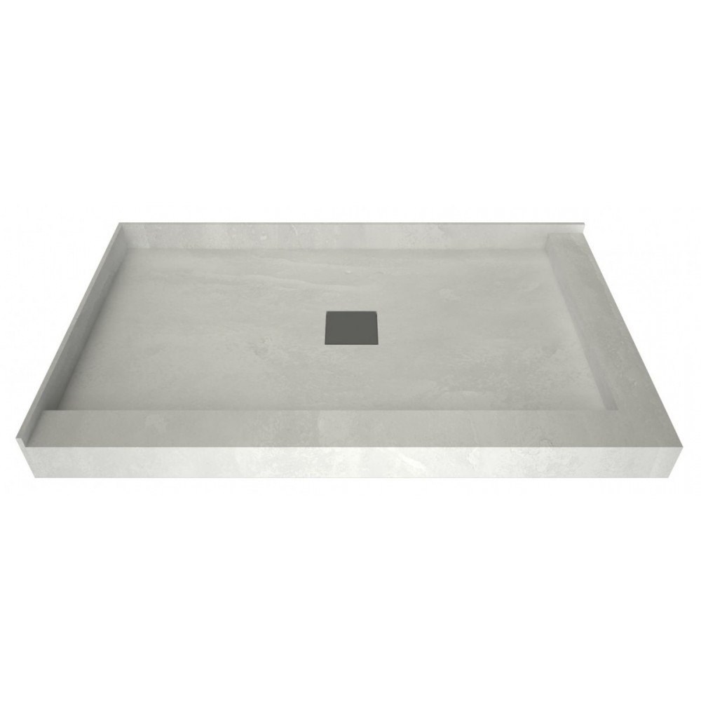 Wonder Drain 34 x 48 Shower Pan Center Drain Right Dual Curb