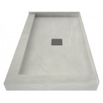 Wonder Drain 34 x 48 Shower Pan Center Drain Right Dual Curb