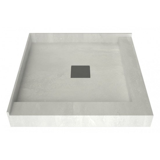 Wonder Drain 36 x 36 Shower Pan Center Drain Right Dual Curb