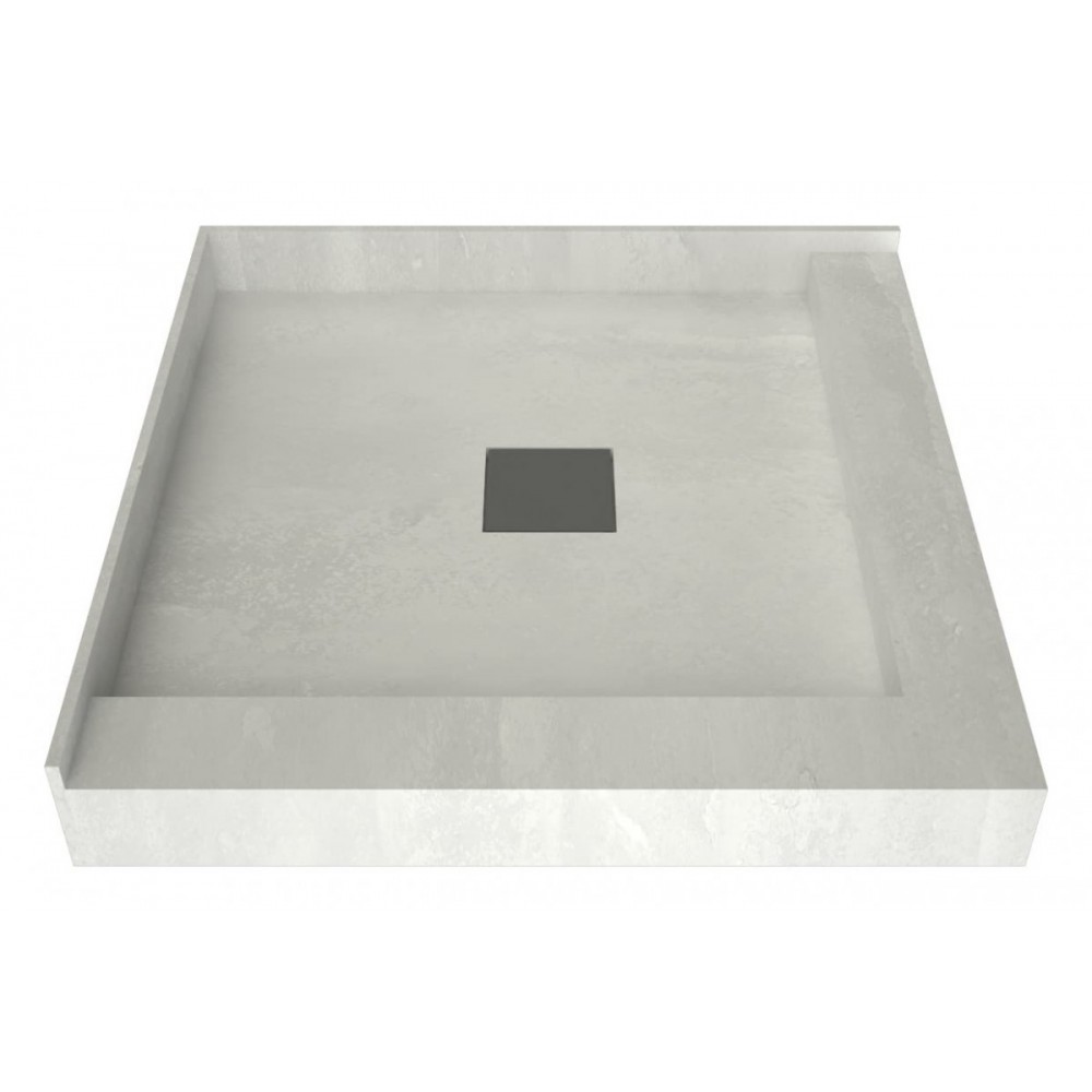 Wonder Drain 36 x 36 Shower Pan Center Drain Right Dual Curb