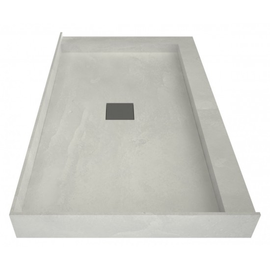 Wonder Drain 37 x 60 Shower Pan Center Drain Right Dual Curb