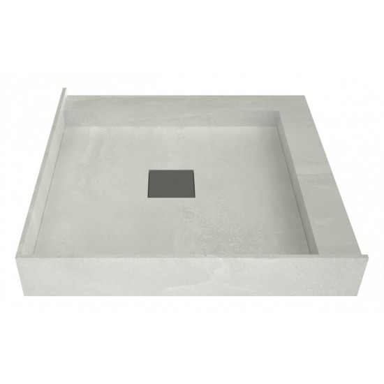 Wonder Drain 42 x 42 Shower Pan Center Drain Right Dual Curb