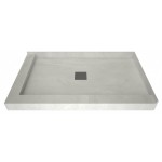 Wonder Drain 42 x 48 Shower Pan Center Drain Left Dual Curb