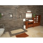 Wonder Drain 30 x 60 Triple Curb Shower Pan Tileable Center Top