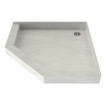 Redi Neo 48 x 48 Neo Angle Shower Pan With Back Drain