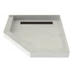 Redi Neo 36 x 36 Redi Trench Shower Pan Left OB Trench