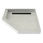 Redi Neo 36 x 36 Redi Trench Shower Pan Left MB Trench