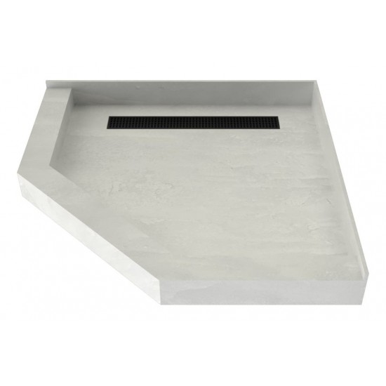 Redi Neo 36 x 36 Redi Trench Shower Pan Left MB Trench