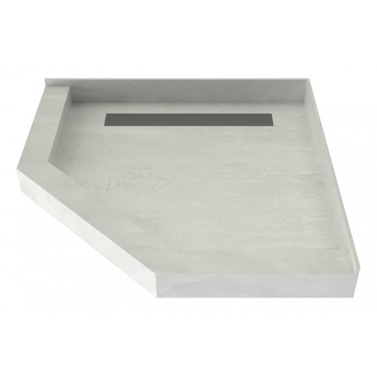 Redi Neo 36 x 36 Redi Trench Pan Left Solid BN Trench