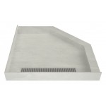 Redi Neo 44 x 44 Redi Trench Shower Pan Left PC Trench