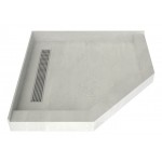 Redi Neo 48 x 48 Redi Trench Shower Pan Left PC Trench