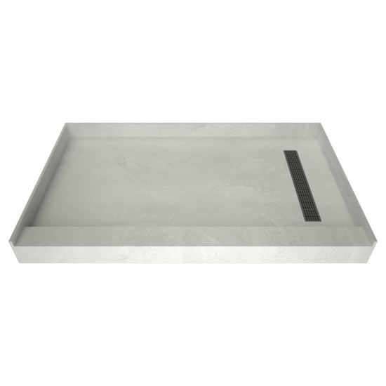 Base'N Bench 30x60 Shower Pan Right BN Trench w Seat