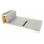 Base'N Bench 34 x 60 Shower Pan Center BN Trench w Seat