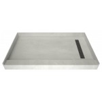 Base'N Bench 42x72 Shower Pan Right BN Trench w Seat