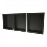 Redi Niche Triple Horizontal Shelf 48"W x 20"H dividers 16"W 32"W