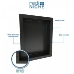 Redi Niche Triple Horizontal Shelf 48"W x 20"H dividers 16"W 32"W
